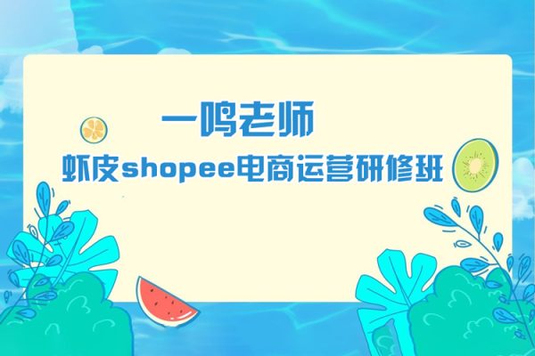 一鸣老师-虾皮shopee电商运营研修班（49讲）