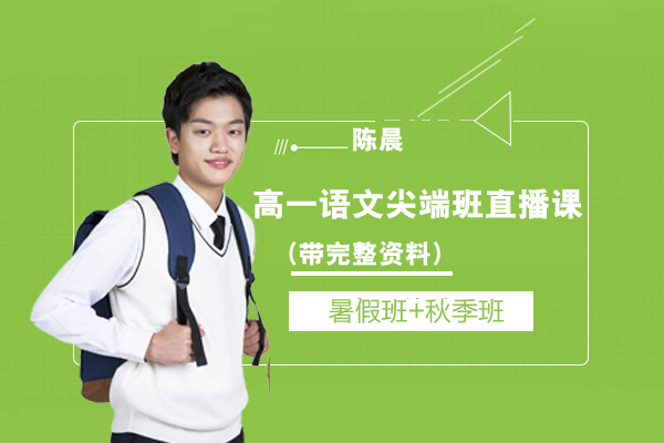 作业帮-陈晨-高一语文暑假班+秋季班尖端班直播网课（带完整资料）