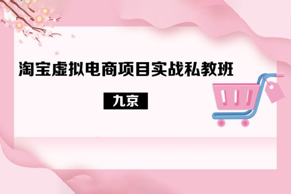 九京·淘宝虚拟电商项目实战私教班