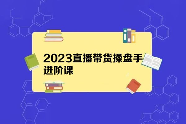 2023直播带货操盘手进阶课（线下班）