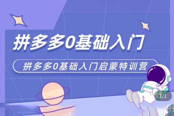 六一电商-拼多多运营0-1实操特训营