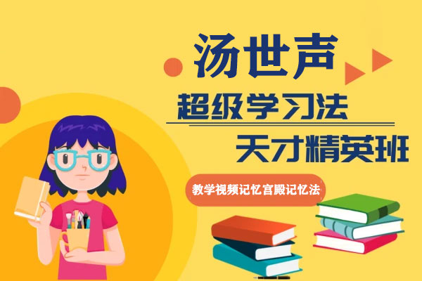汤世声超级学习法天才精英班教学视频记忆宫殿记忆法