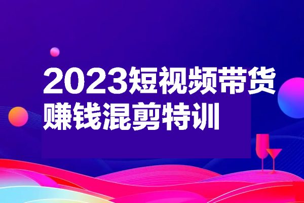2023短视频带货赚钱混剪特训营