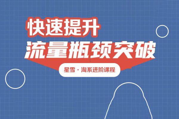 星雪·淘系进阶课程，快速提升突破技能流量瓶颈必备