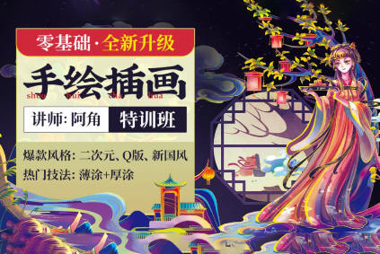 2022年阿角零基础手绘插画特训班