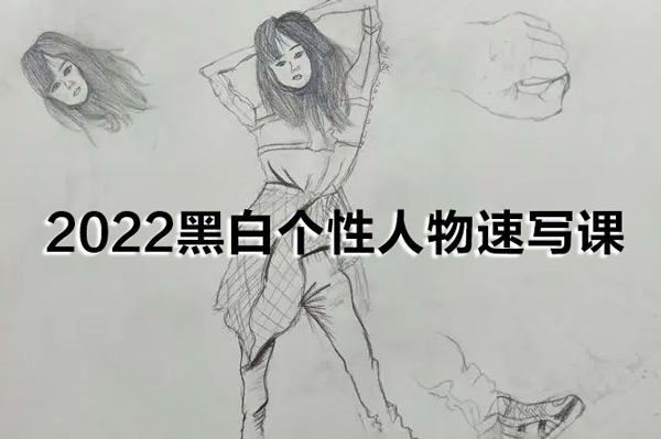 萝卜老师2022黑白个性人物速写课