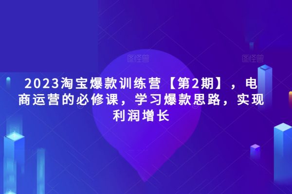 2023淘宝爆款训练营第2期