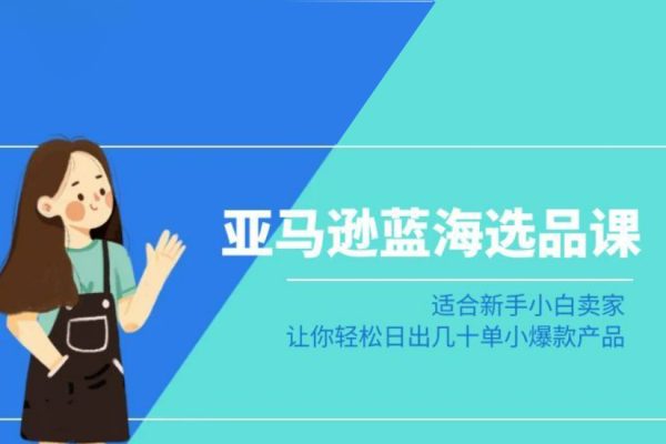 亚马逊-小白卖家蓝海选品课