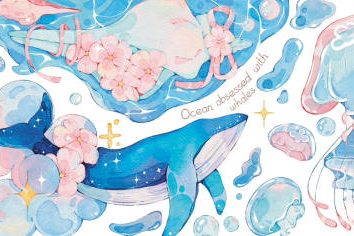 2023年昭春落日ipad水彩胶带第3期