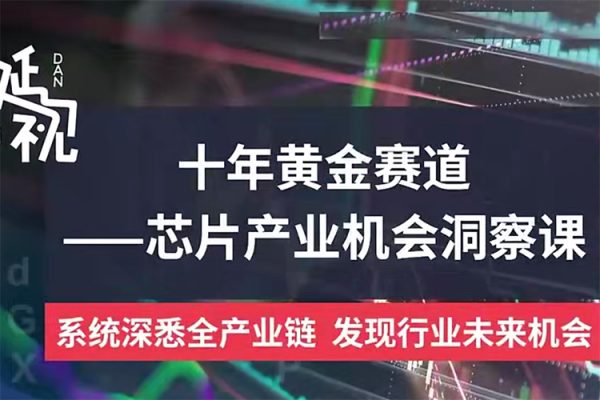 十年黄金赛道—芯片产业机会洞察课线上录播课程