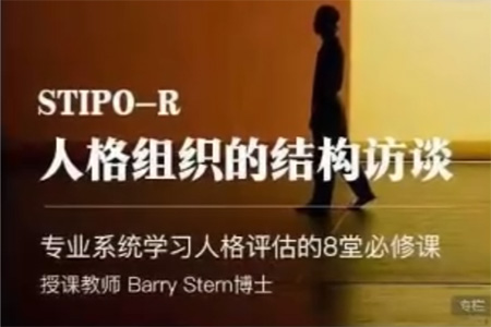 人格组织的结构访谈STIPO,专业系统学习人格评估的8堂必修课