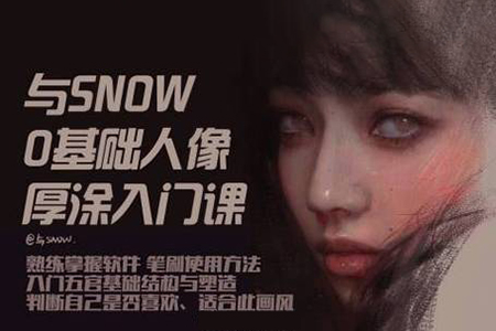 与snow厚涂人像0基础入门2023