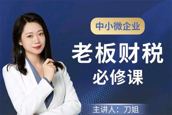 刀姐·中小微企业老板财税必修课