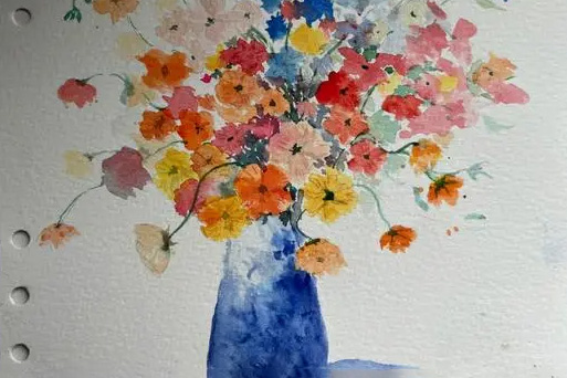 昭春落日2023年iPad水彩花卉课part1