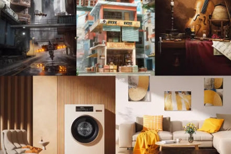 乙方C4D进阶OC渲染电商场景课程合集