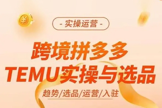 Temu跨境多多综合运营指南，更真实落地的实操经验