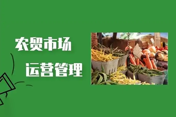 智慧农贸运营管理，从0-1成为金牌农贸人