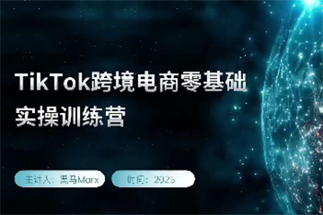黑马TikTok跨境电商实操训练营，tiktok跨境电商教程