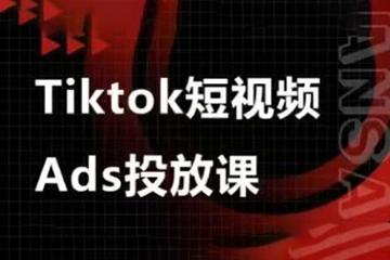 万三Ads视频投放课，tiktok短视频广告投放课