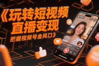 玩转短视频直播变现，把握视频号金风口