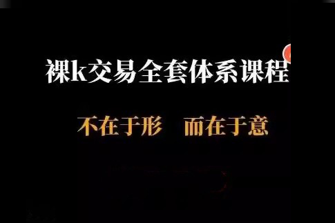裸K交易(半山猎人全套体系)视频课 裸K不在于形而在于意