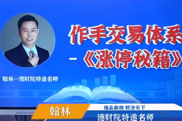 德财院翰林老师极点涨停战法系统课程 作手交易体系之涨停秘籍28节