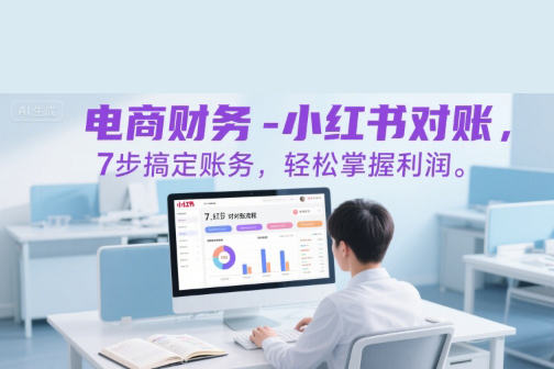 电商财务-小红书对账，7步搞定账务