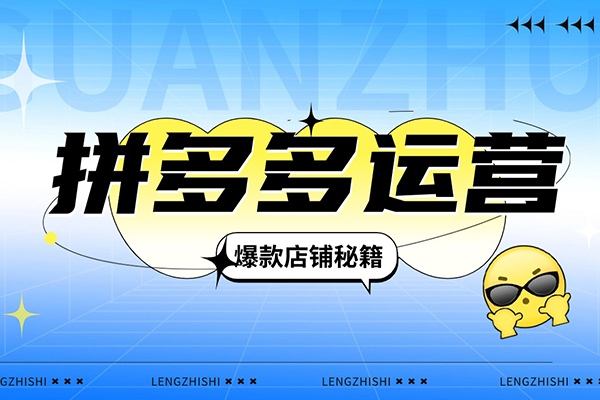 大炮·拼多多全階實戰課程，從新手小白到運營高手