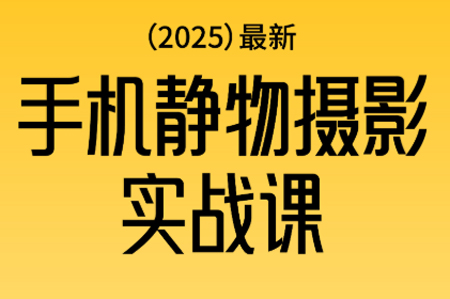 金老师·2025爆款手机静物摄影实战课,从构图到布光,不用贵设备,AI辅助出片