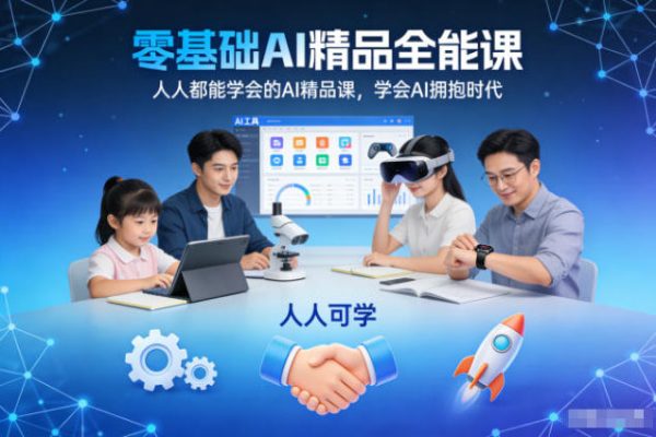 逍遥老师零基础AI精品全能课，人人都能学会的AI精品课，学会AI拥抱时代