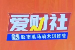 爱财社韩忠彦《短线技能提升小班课】